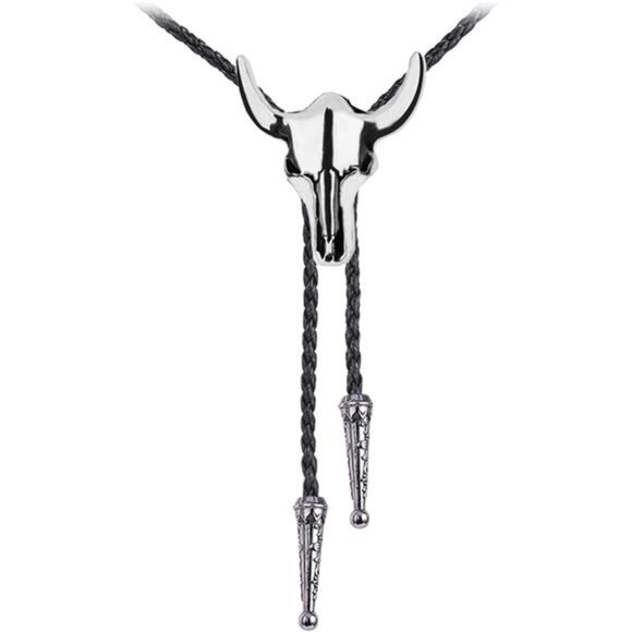 Cowboy Bolo Tie Necklace Native American 018 - Picture 1 of 6